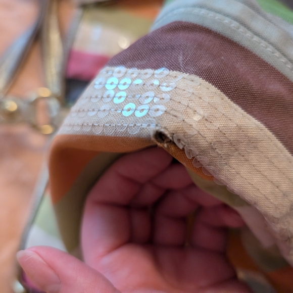 Coach Poppy Legacy Stripe Large Rocker Crossbody - Picture 10 of 13